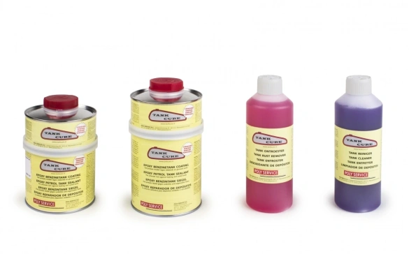 Tank cure coating
