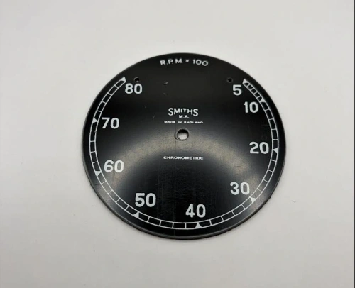Tacho face 5-80 rpm