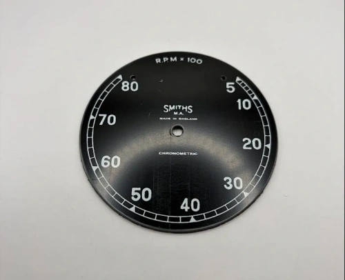 Tacho face 5-80 rpm