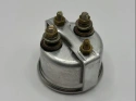 Ammeter white, metal case 