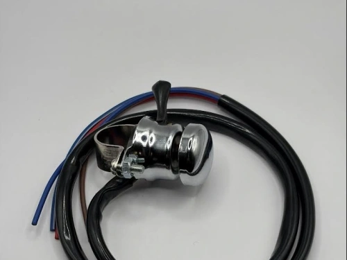 Light switch, large horn button, chrome