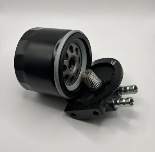 Extern oilfilterholder with filter.
