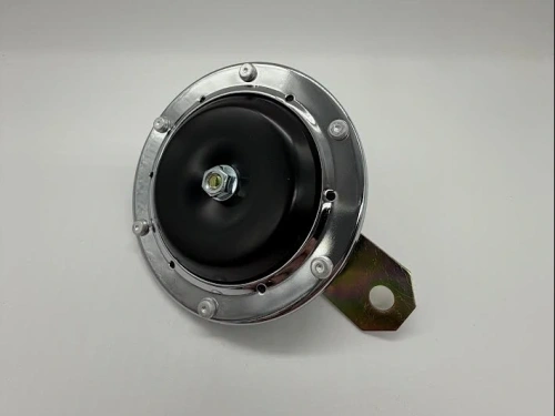 Horn black/chrome uni 12v