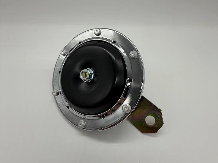 Horn black/chrome uni 6v