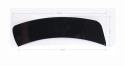 Front number plate, 2 mounting clips