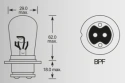 BPF 12 volt 50/40 watt duplo