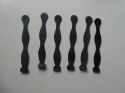 Rubber cable ties (6x) 95mm