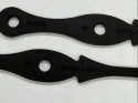 Rubber cable ties (4x) 95mm uk made