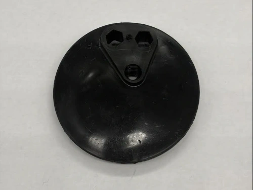 Dynamo end cover offset fixing hole