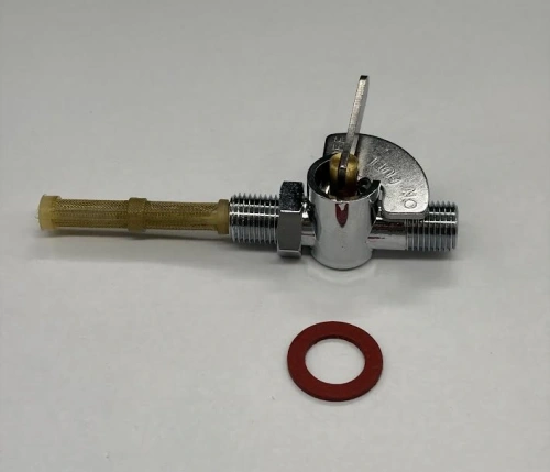 Fuel tap 1/4 x 1/4 ind.plate(open/closed)