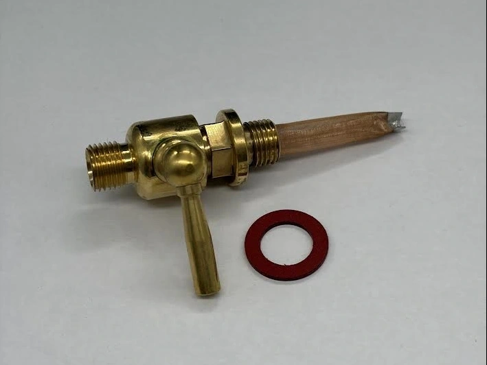 Fuel tap 1/4 x 1/4 Brass