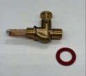 Fuel tap 1/4 x 1/4 brass plunger 