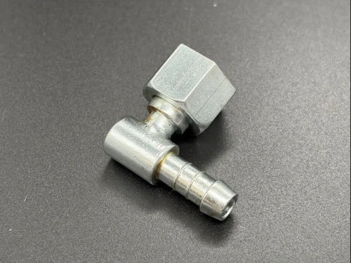 Union nut 7/16 & 1/4 spigot elbow