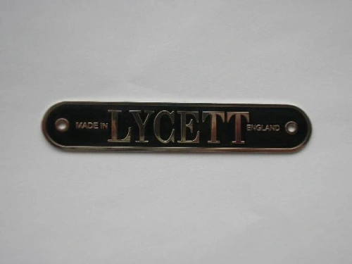 Lycett saddle badge 