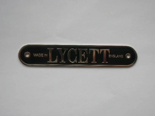 Lycett saddle badge 