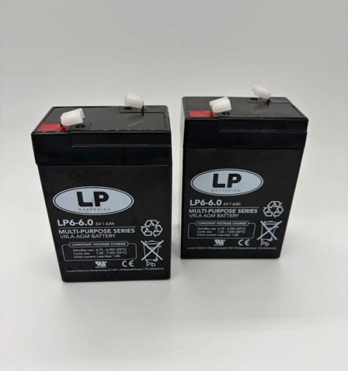2x battery 6v 6Ah (12v6Ah)