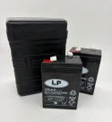 Lucas battery box incl. 2x 6v 6Ah battery
