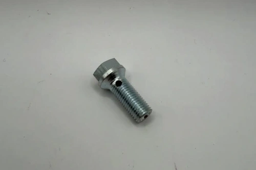 Banjo bolt oil return line (large hole)