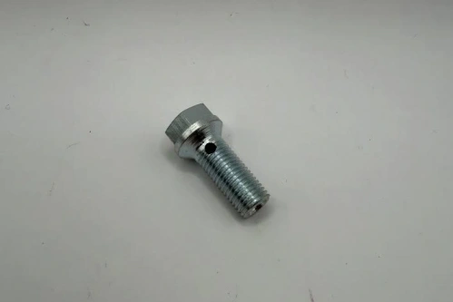 Banjo bolt oil return line (large hole)