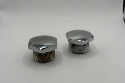 Nuts on fork top(2), chrome, BSA