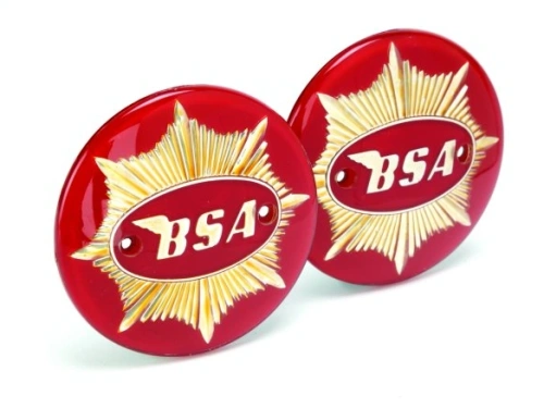 BSA Gold Star Tank badges Red