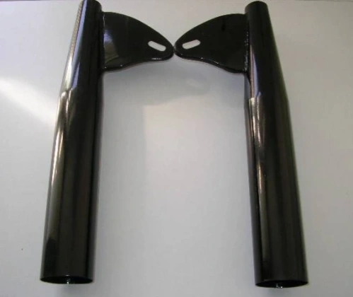 Fork covers (2) with headlight ears